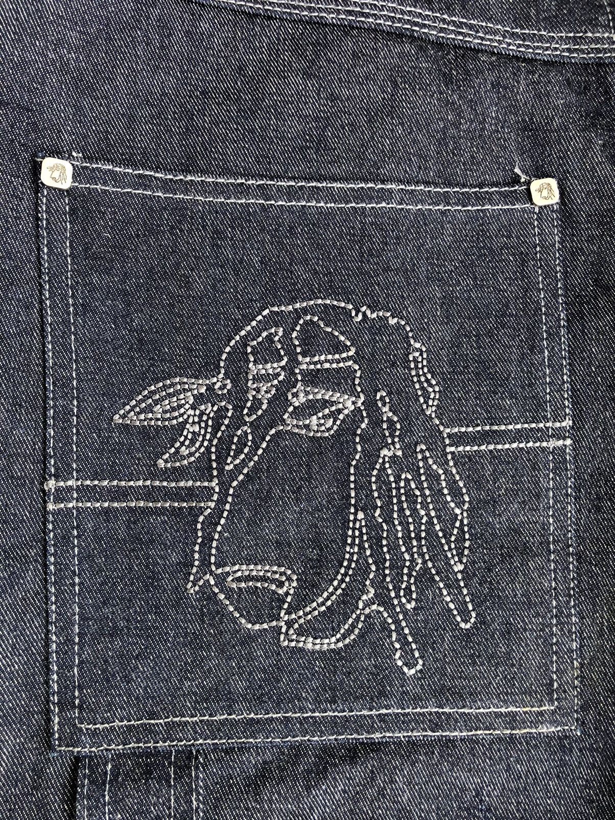 Snoop Dogg Snoop dogg Embroidered Jeans Baggy Jeans hip hop Carpenter Size US 33 - 17 Thumbnail