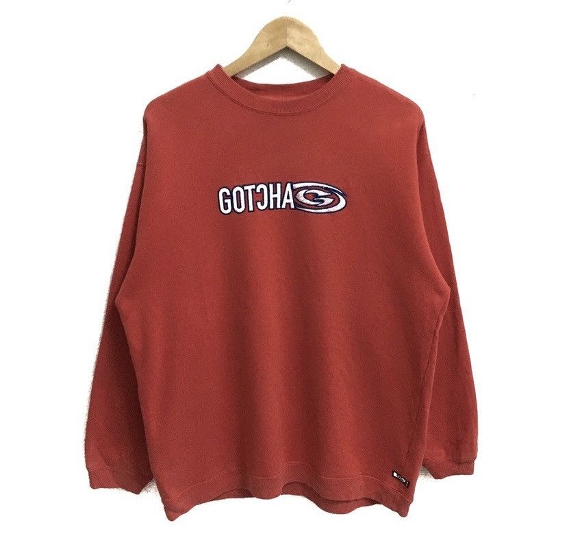 Gotcha × Vintage GOTCHA Surf Hawaii Design Big Logo Embroidery Sweatshirt Size US L / EU 52-54 / 3 - 1 Thumbnail