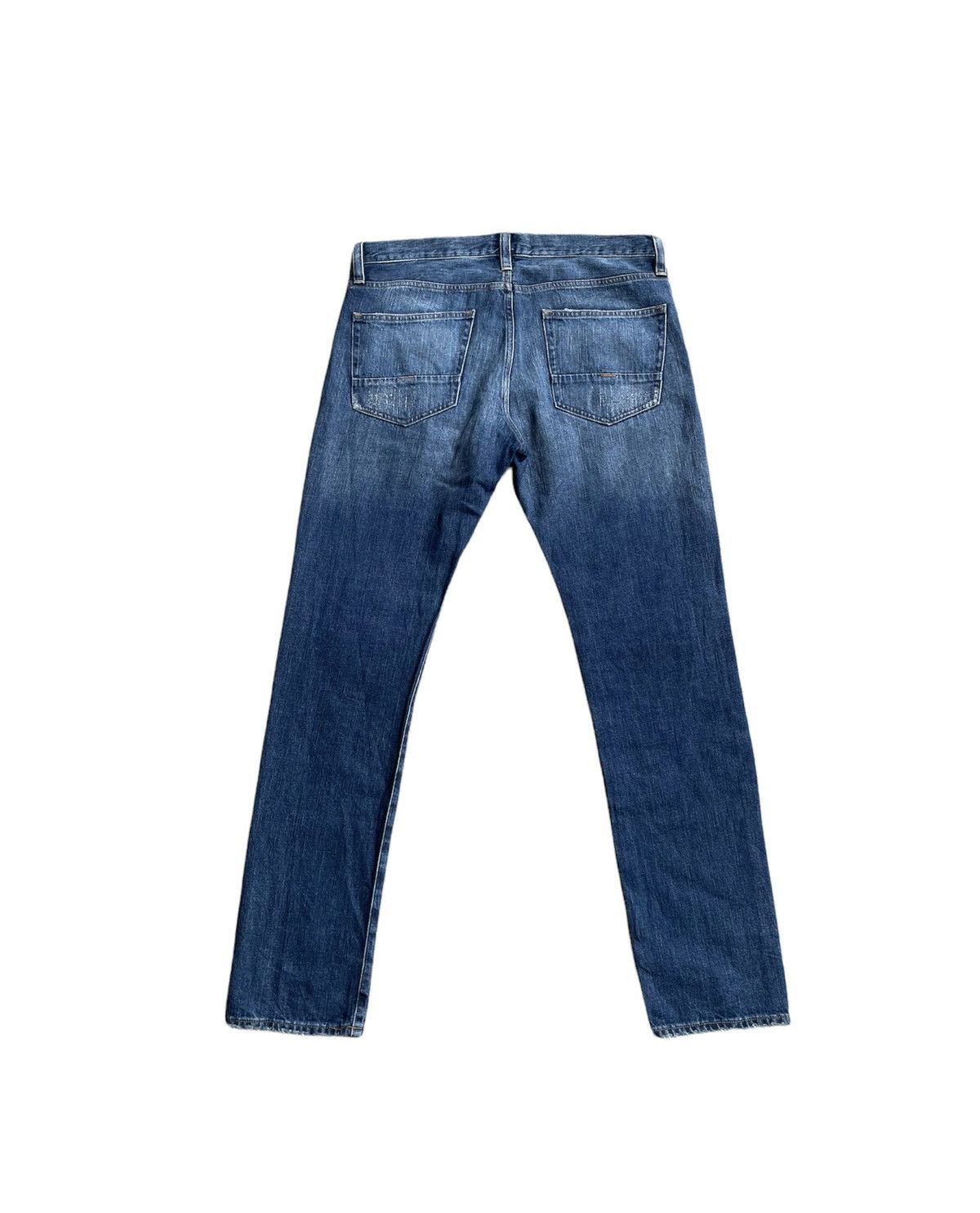 Japanese Brand Back Number Japan Distressed Rework Denim Size US 35 - 9 Thumbnail