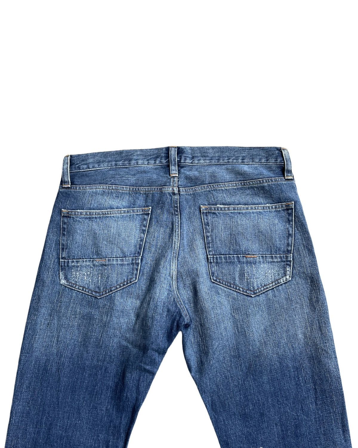 Japanese Brand Back Number Japan Distressed Rework Denim Size US 35 - 10 Thumbnail