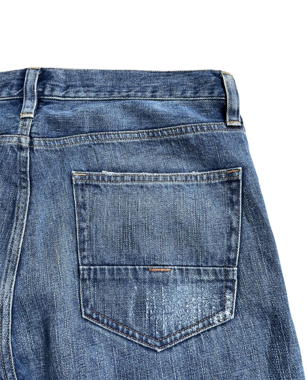 Japanese Brand Back Number Japan Distressed Rework Denim Size US 35 - 11 Thumbnail