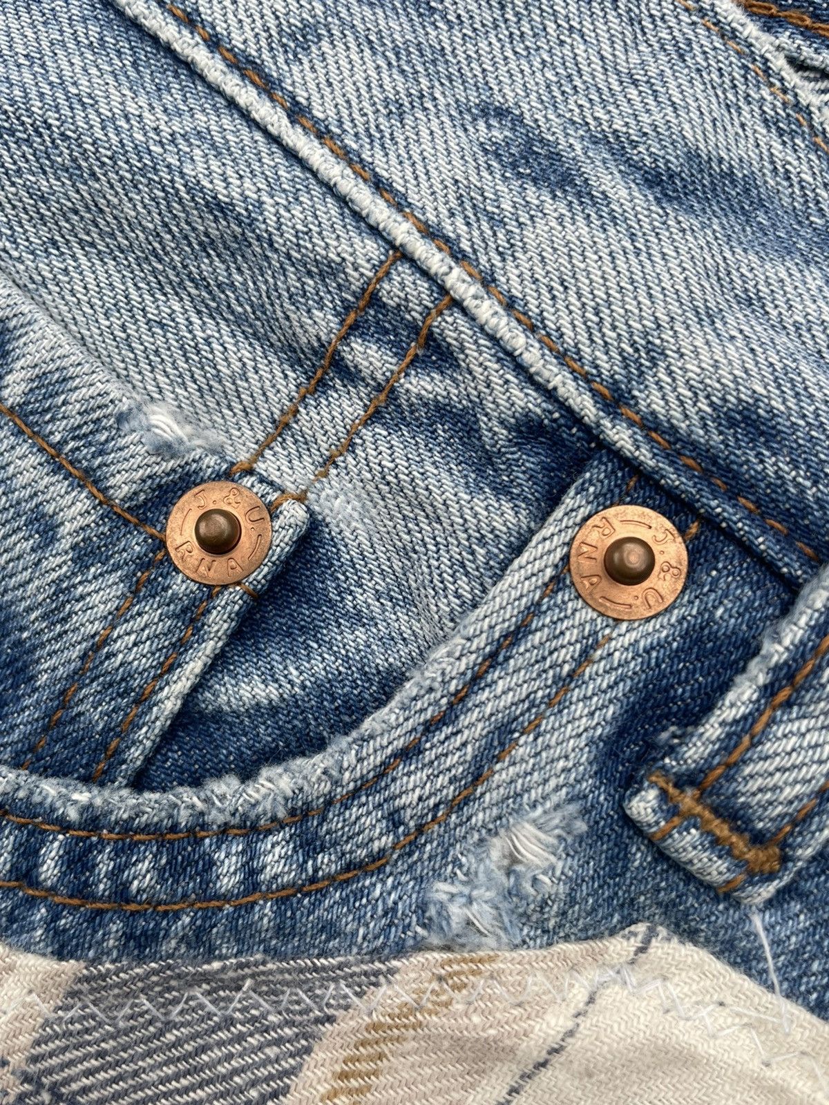 If Six Was Nine RNA Inc Custom Patches Denim Size US 31 - 15 Thumbnail
