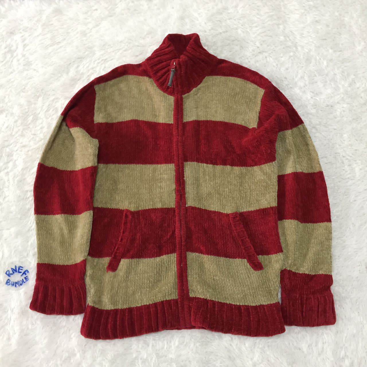 Japanese Brand Spice Island knit sweater jacket Size US L / EU 52-54 / 3 - 1 Thumbnail