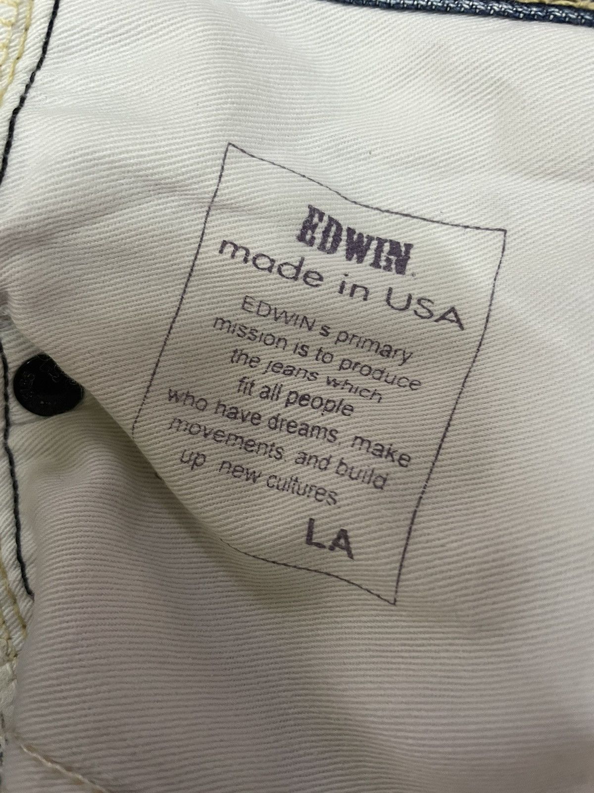 Edwin Vintage Edwin USA Aging Faded Distressed Denim Size US 32 / EU 48 - 13 Thumbnail