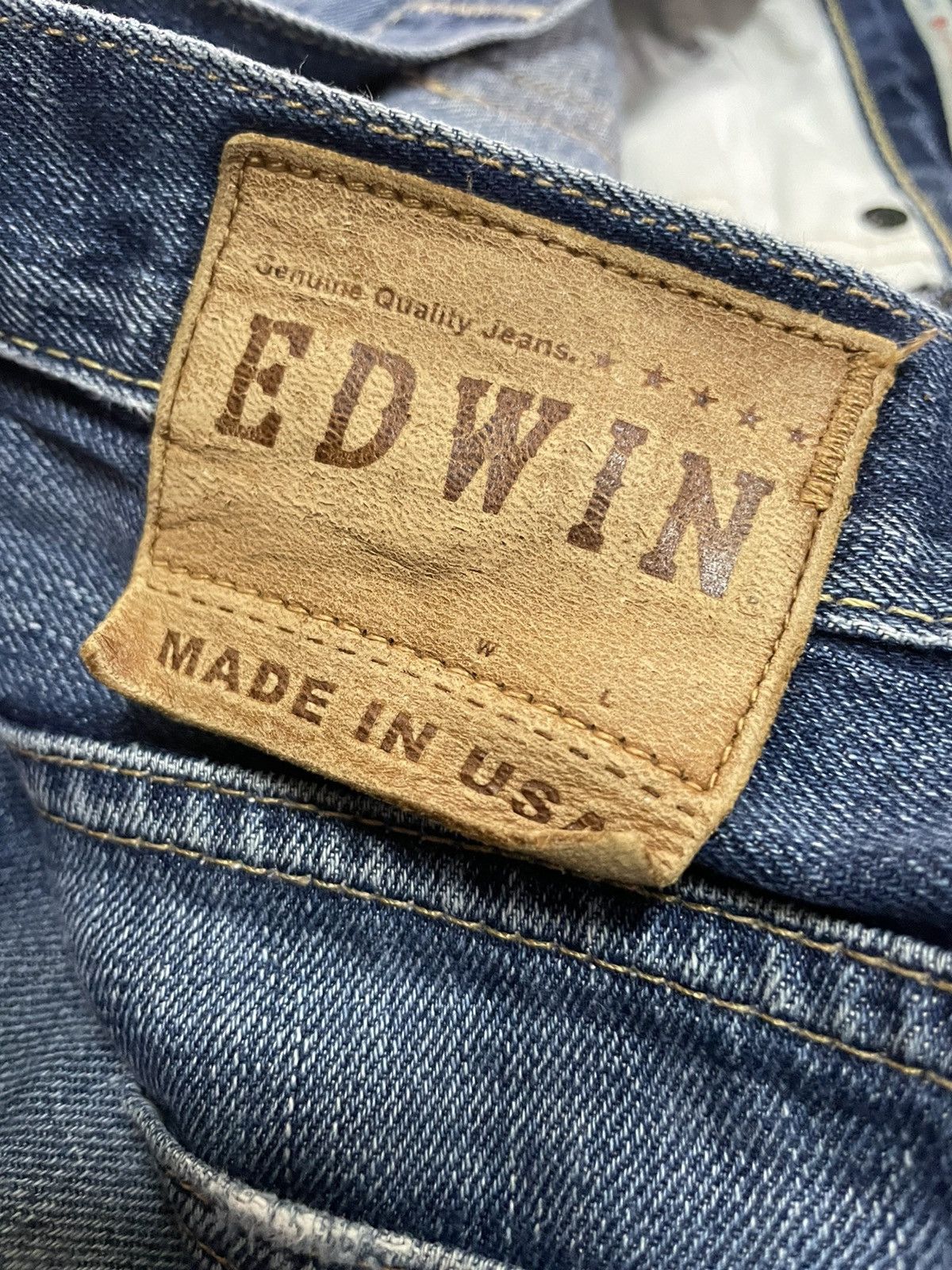 Edwin Vintage Edwin USA Aging Faded Distressed Denim Size US 32 / EU 48 - 12 Thumbnail