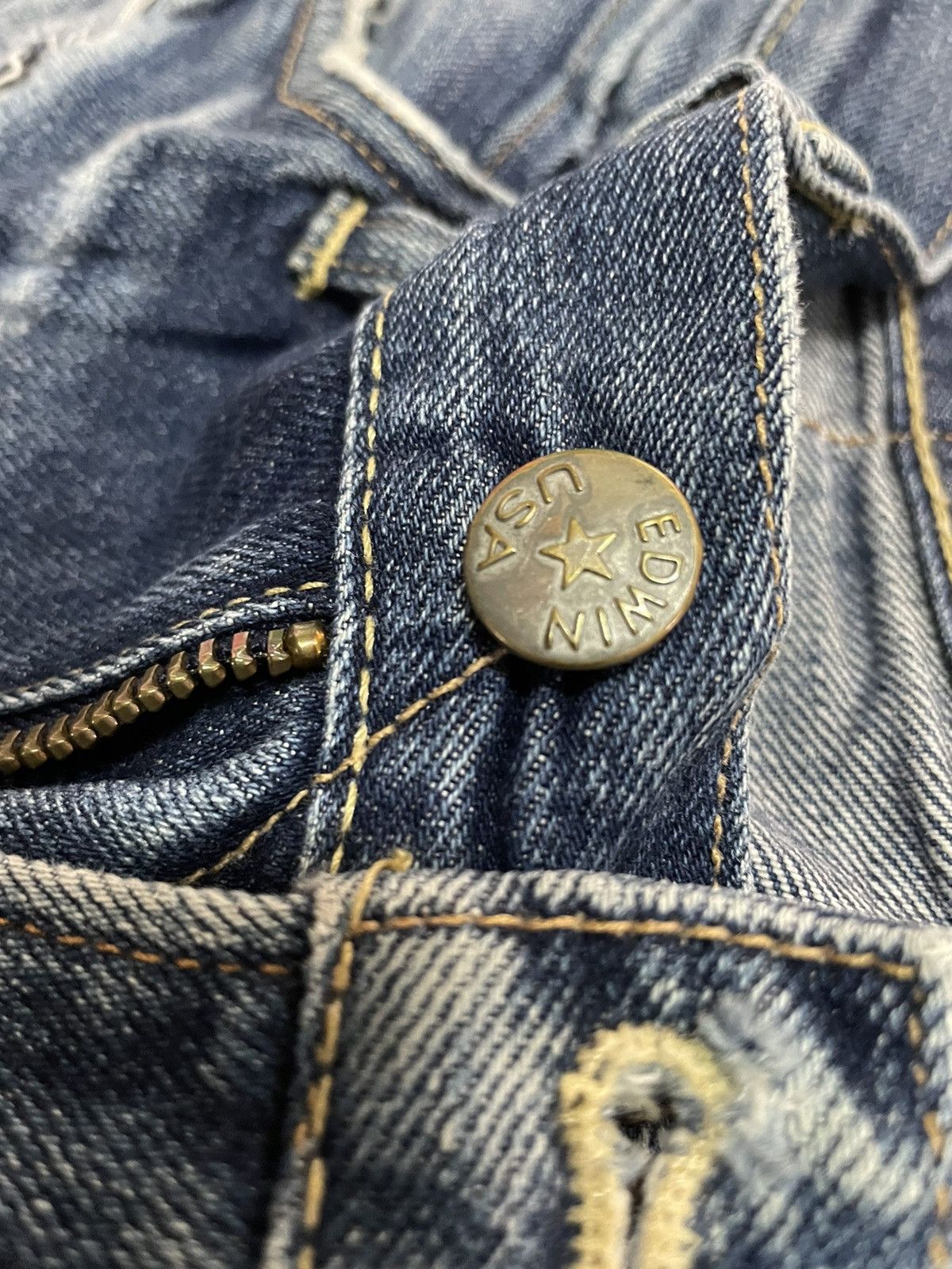 Edwin Vintage Edwin USA Aging Faded Distressed Denim Size US 32 / EU 48 - 19 Thumbnail