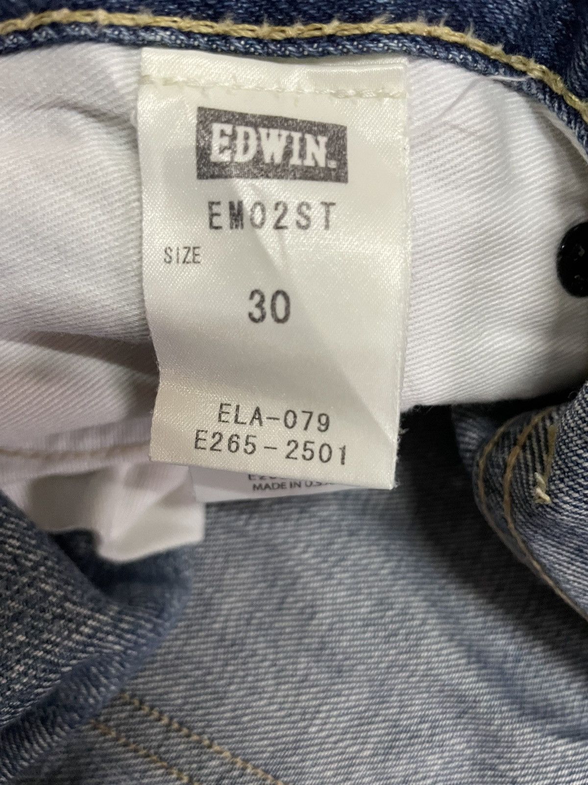 Edwin Vintage Edwin USA Aging Faded Distressed Denim Size US 32 / EU 48 - 15 Thumbnail