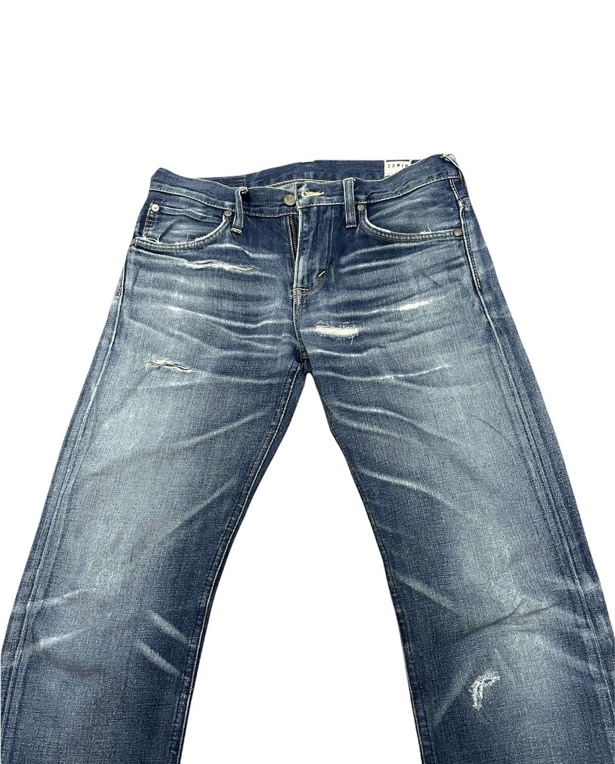 Edwin Vintage Edwin USA Aging Faded Distressed Denim Size US 32 / EU 48 - 3 Thumbnail