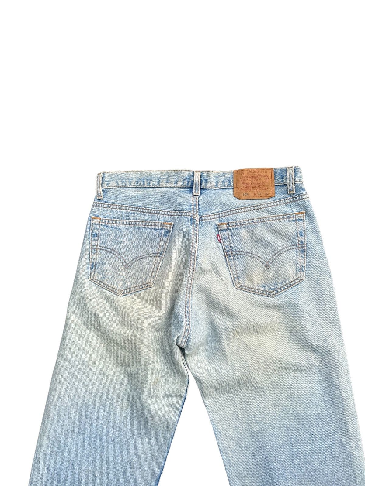 Levi's Vintage 1995 Levis 501 e Usa Distressed Denim Size US 34 / EU 50 - 8 Thumbnail