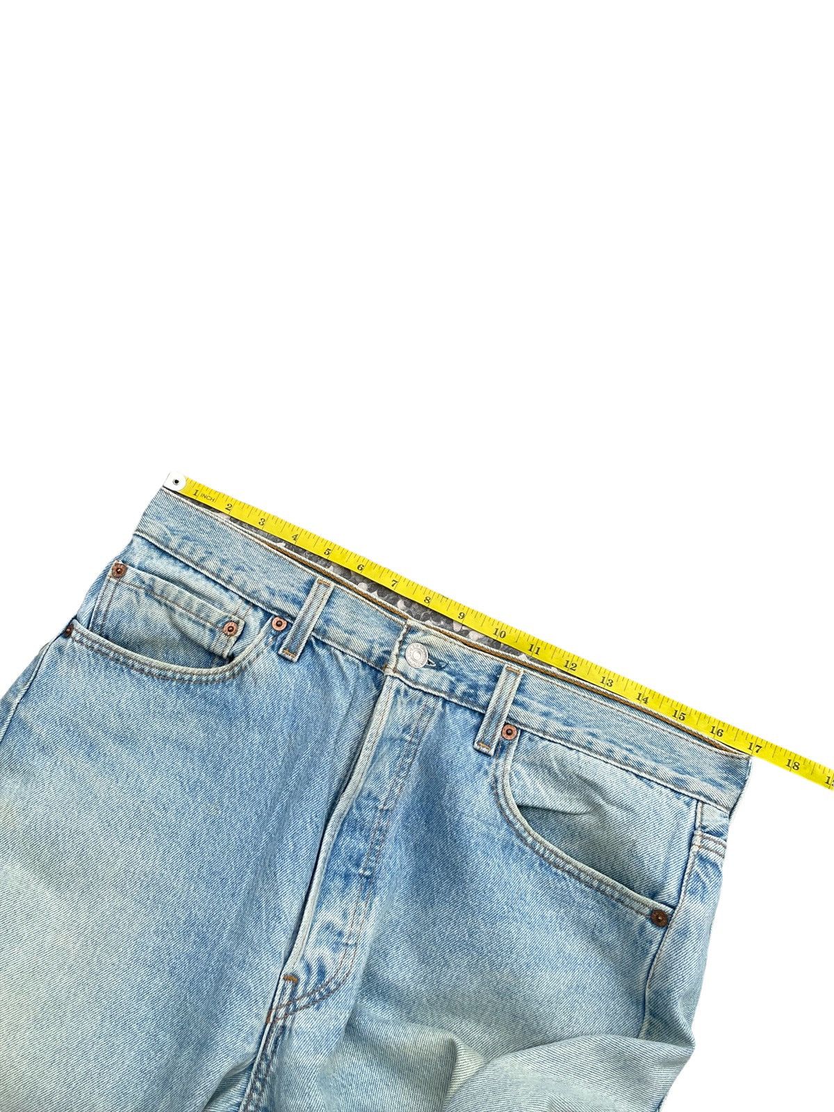 Levi's Vintage 1995 Levis 501 e Usa Distressed Denim Size US 34 / EU 50 - 2 Thumbnail