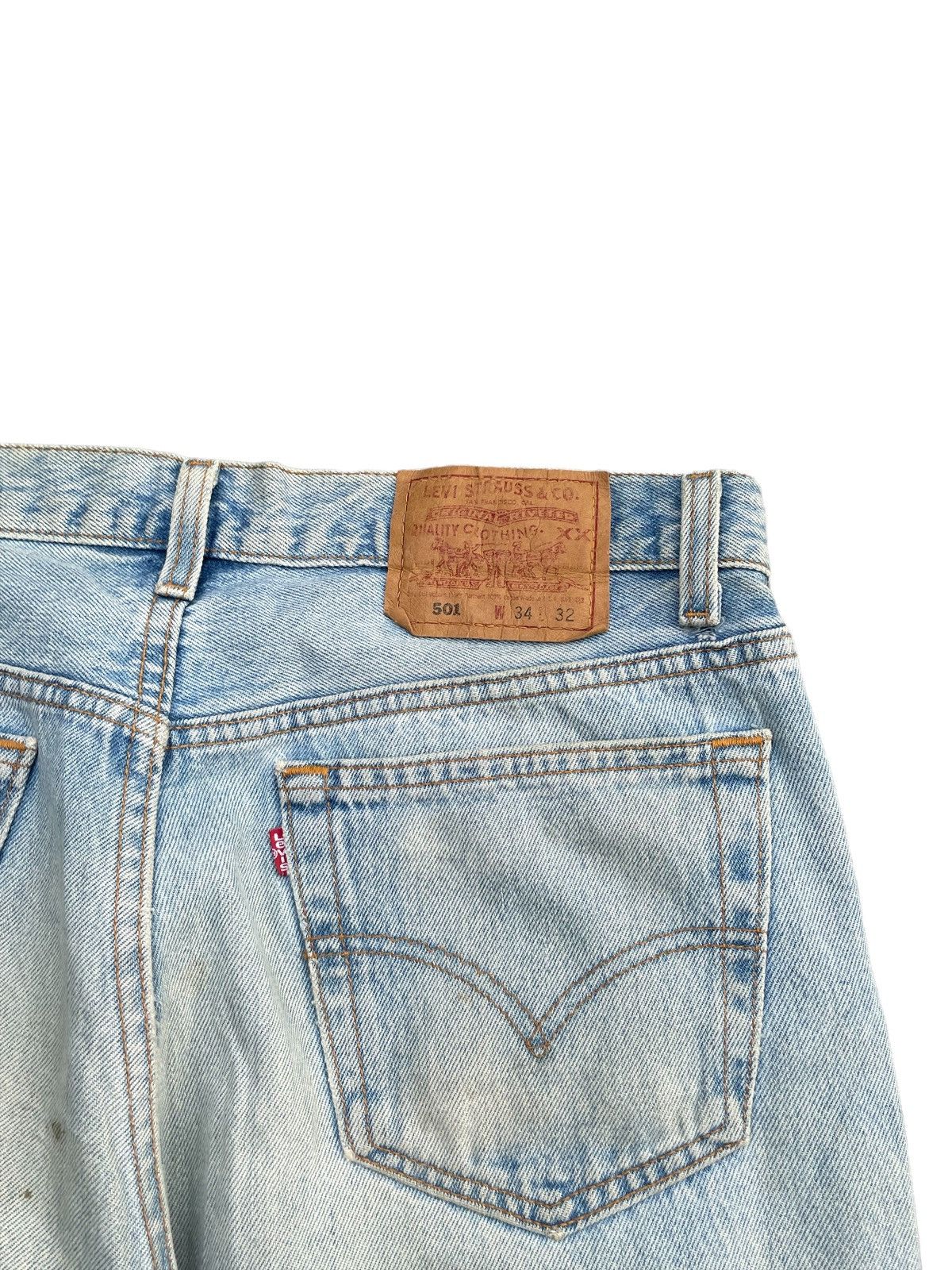 Levi's Vintage 1995 Levis 501 e Usa Distressed Denim Size US 34 / EU 50 - 9 Thumbnail