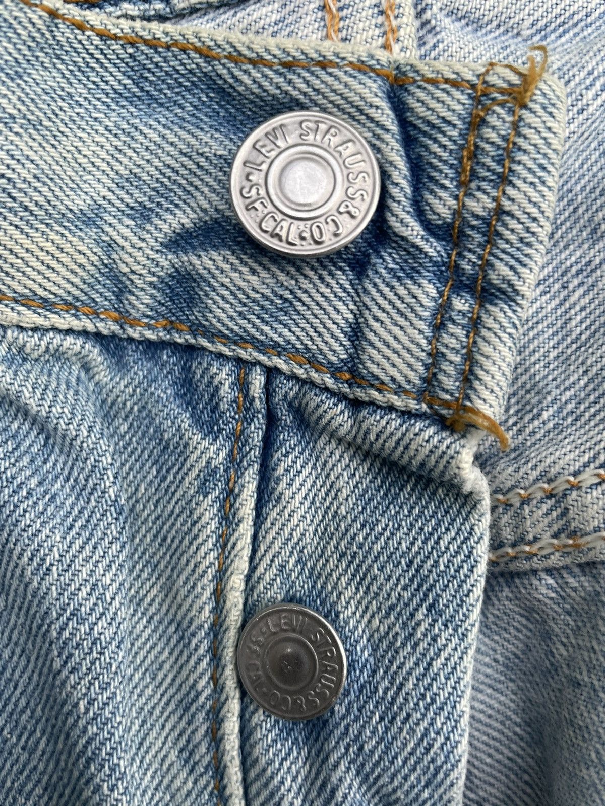 Levi's Vintage 1995 Levis 501 e Usa Distressed Denim Size US 34 / EU 50 - 17 Thumbnail