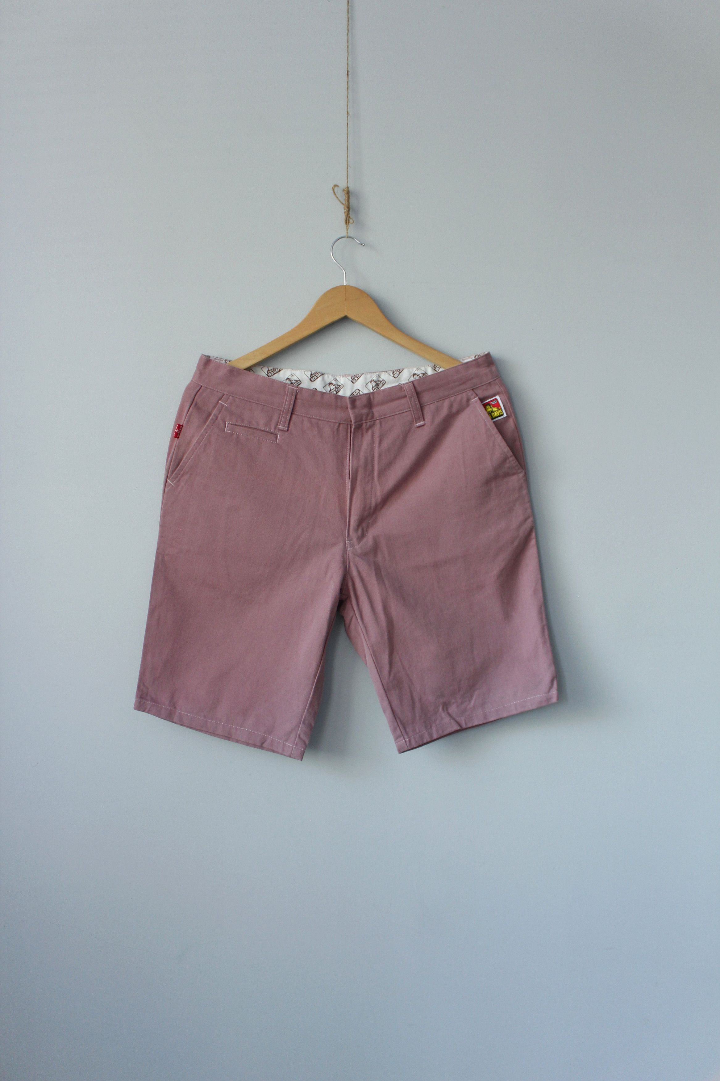 Ben Davis × Vintage Ben Davis Vintage Pink Denim Shorts 34 L Size US 34 / EU 50 - 1 Thumbnail