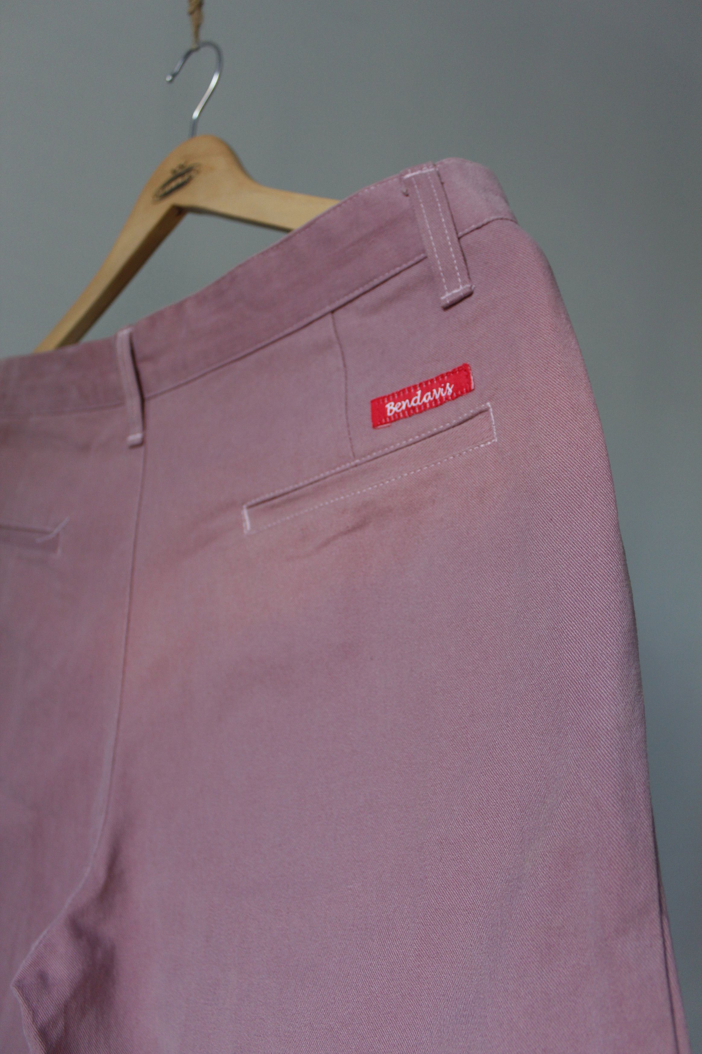Ben Davis × Vintage Ben Davis Vintage Pink Denim Shorts 34 L Size US 34 / EU 50 - 6 Thumbnail