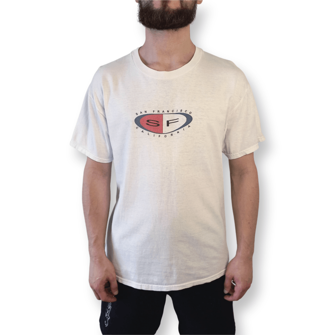 Hanes San Francisco California Center Logo 1997 Tee Vintage 90s Size US M / EU 48-50 / 2 - 3 Thumbnail