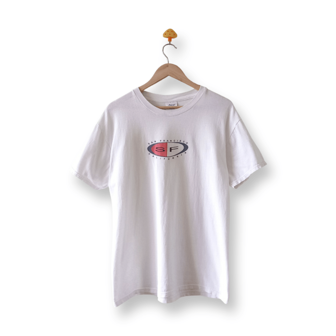 Hanes San Francisco California Center Logo 1997 Tee Vintage 90s Size US M / EU 48-50 / 2 - 1 Thumbnail