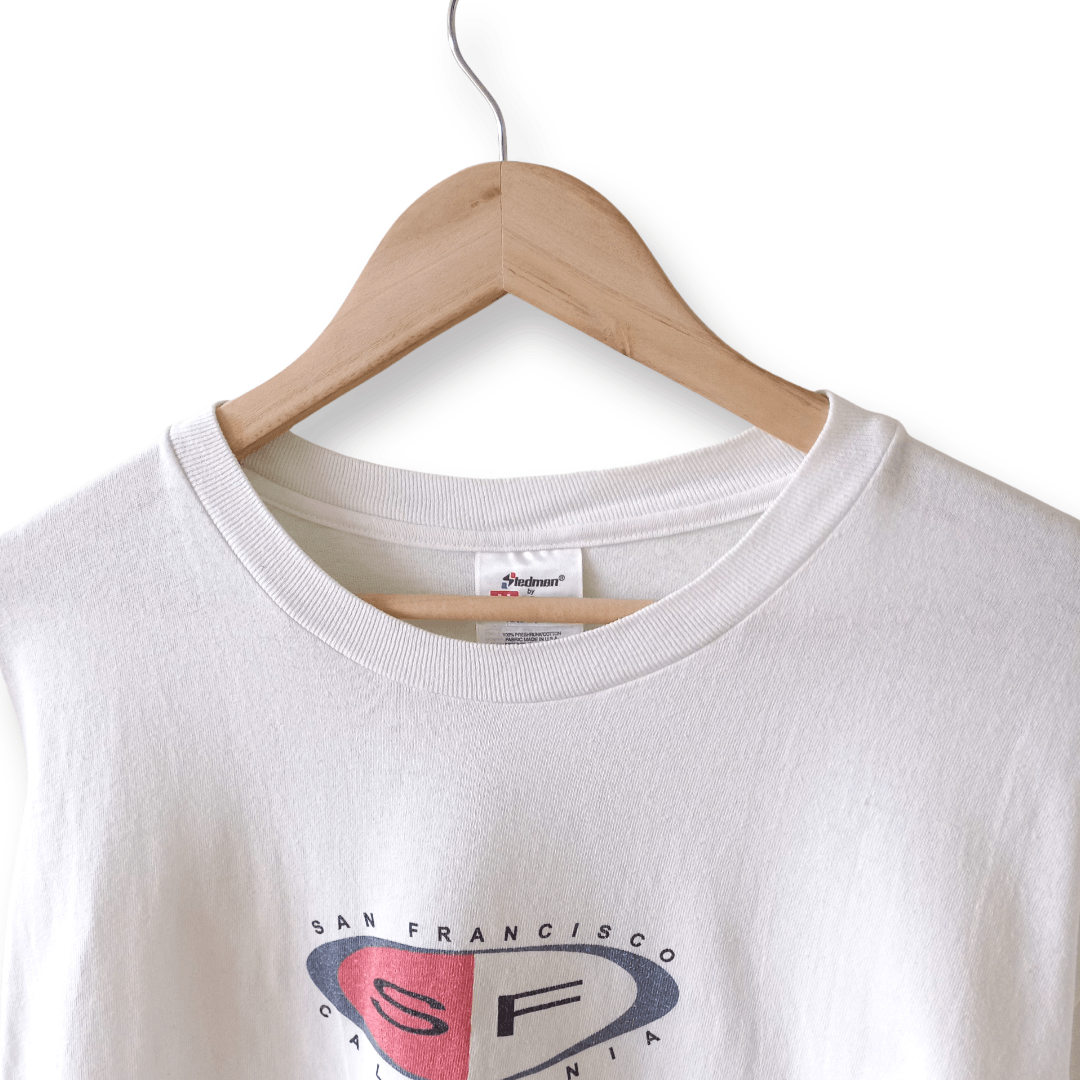 Hanes San Francisco California Center Logo 1997 Tee Vintage 90s Size US M / EU 48-50 / 2 - 5 Thumbnail