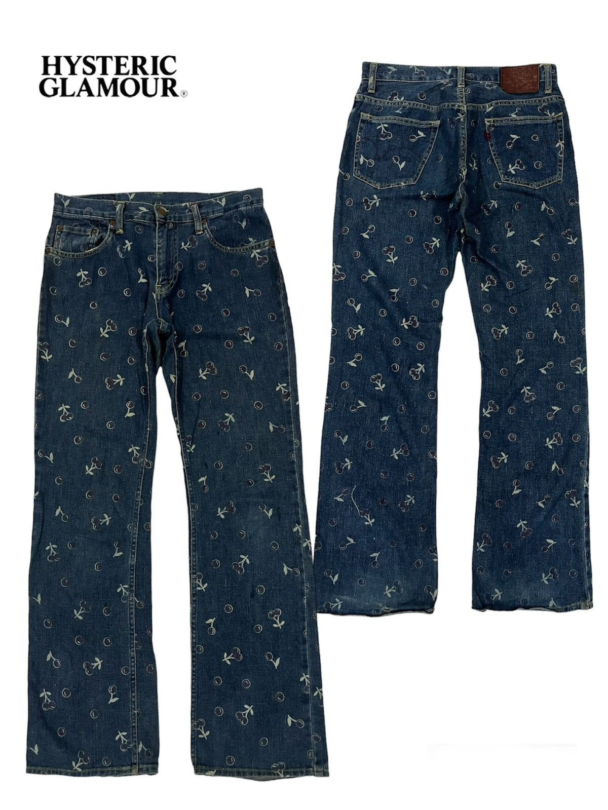 Hysteric Glamour Kinky Cherry Full print Jeans