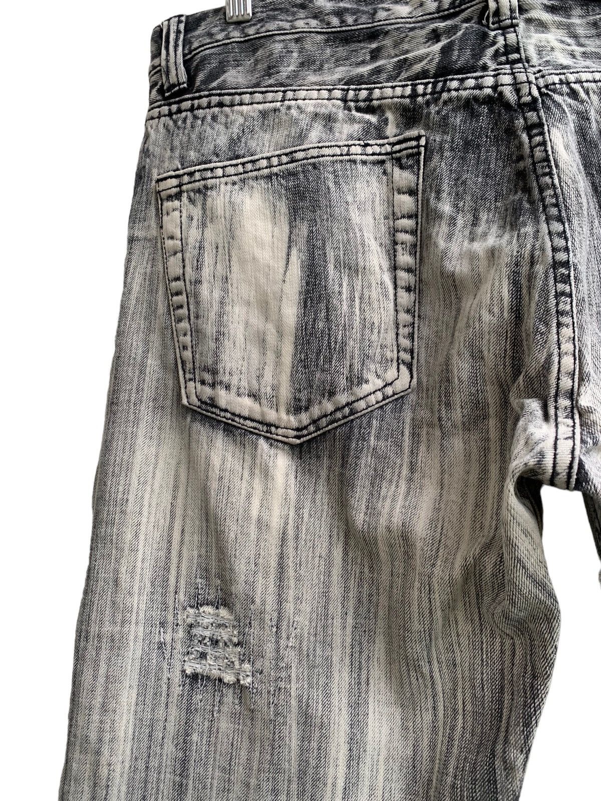 Japanese Brand Japanese Brand Distressed Awesome Design Faded Denim Size US 34 / EU 50 - 9 Thumbnail