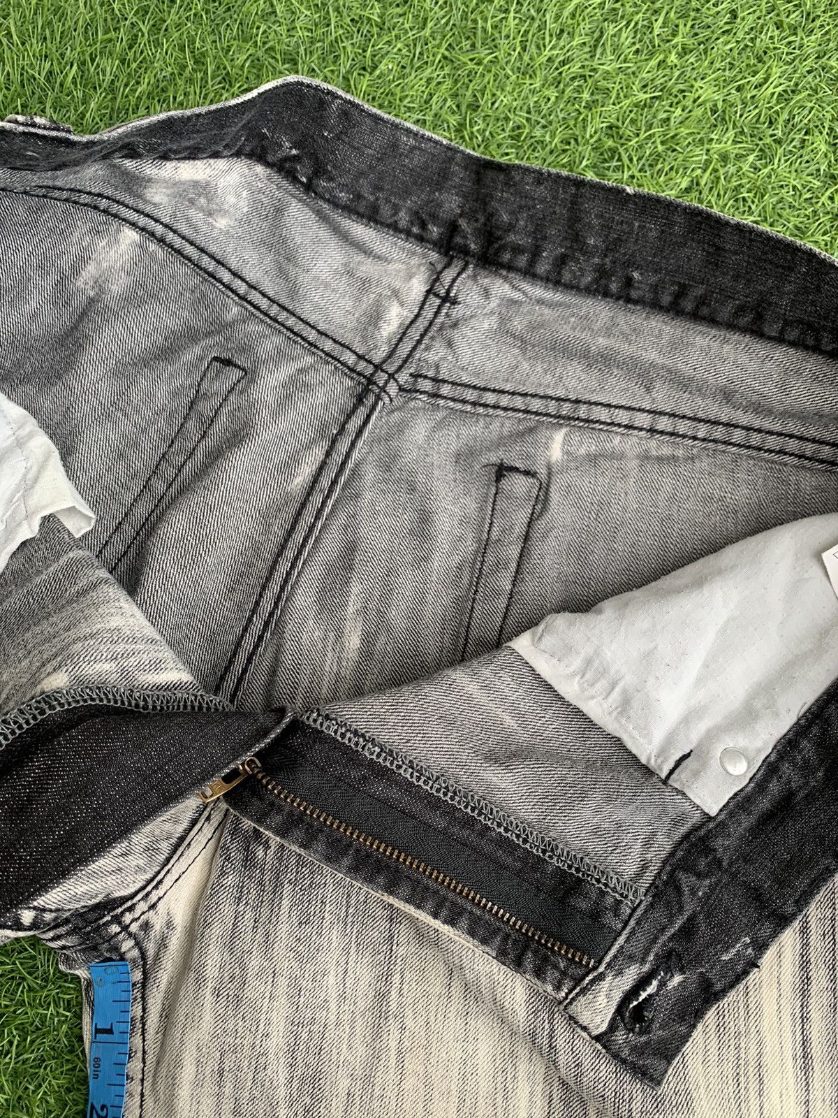 Japanese Brand Japanese Brand Distressed Awesome Design Faded Denim Size US 34 / EU 50 - 14 Thumbnail