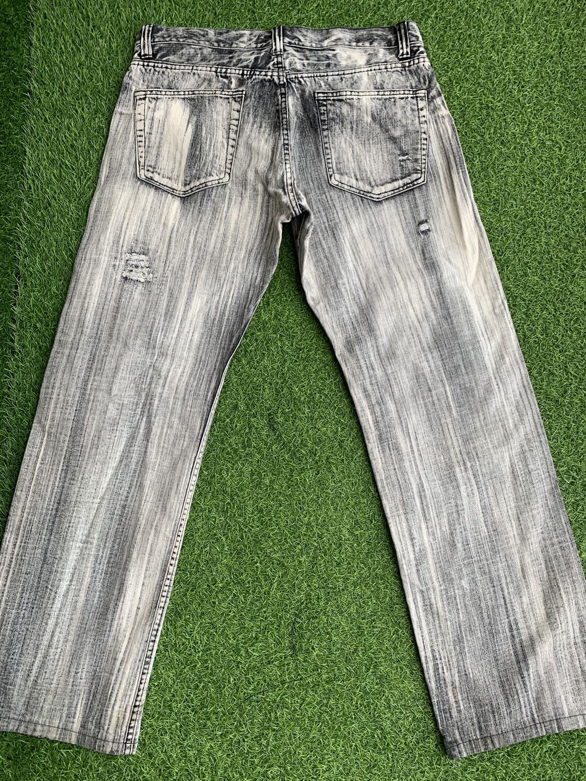 Japanese Brand Japanese Brand Distressed Awesome Design Faded Denim Size US 34 / EU 50 - 16 Thumbnail