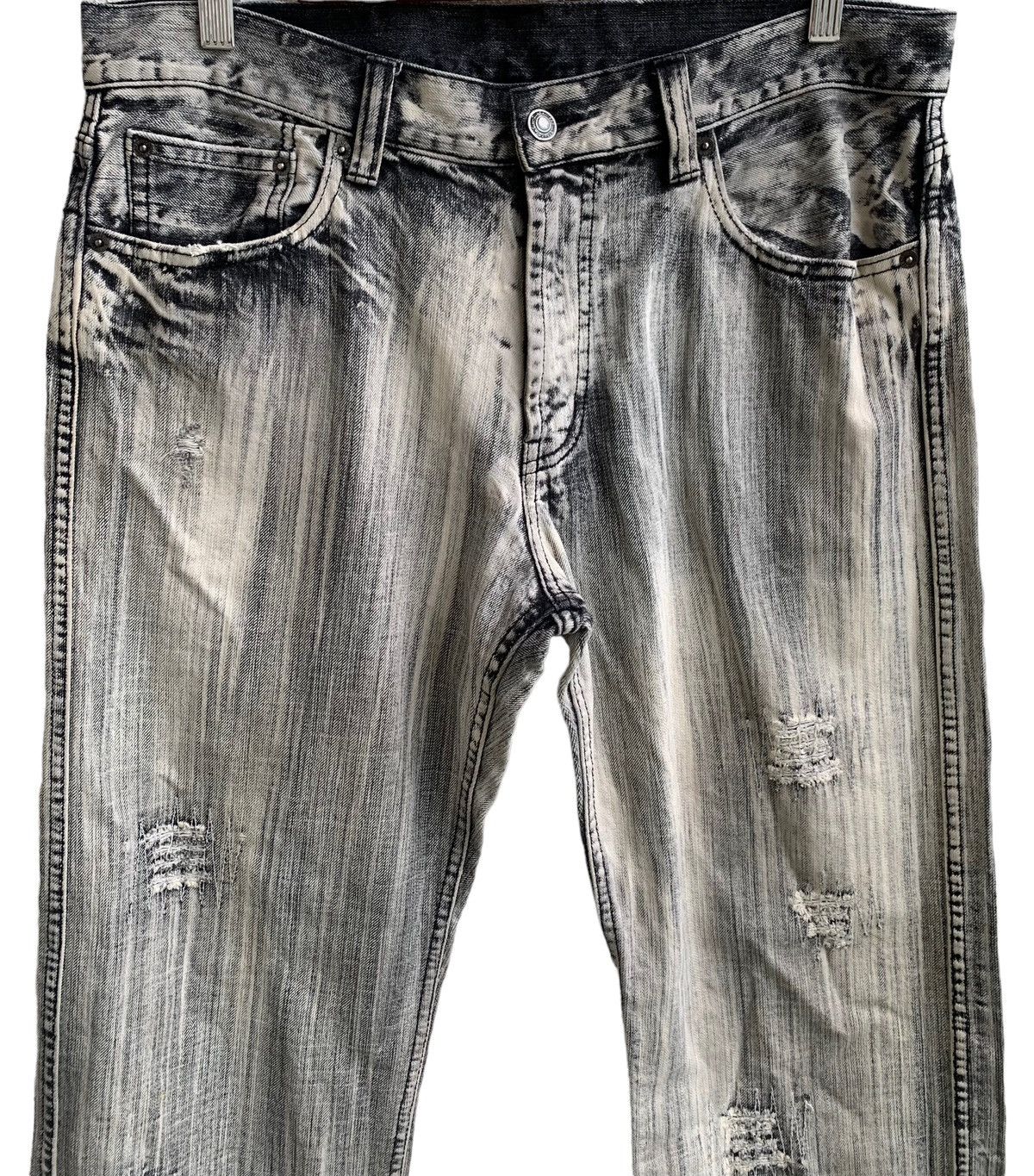 Japanese Brand Japanese Brand Distressed Awesome Design Faded Denim Size US 34 / EU 50 - 8 Thumbnail
