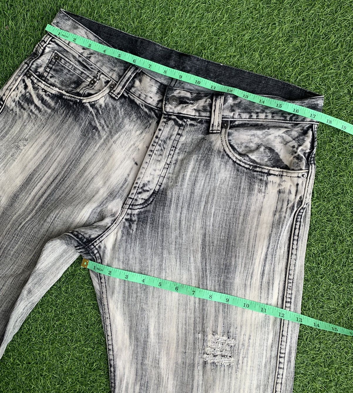 Japanese Brand Japanese Brand Distressed Awesome Design Faded Denim Size US 34 / EU 50 - 21 Thumbnail