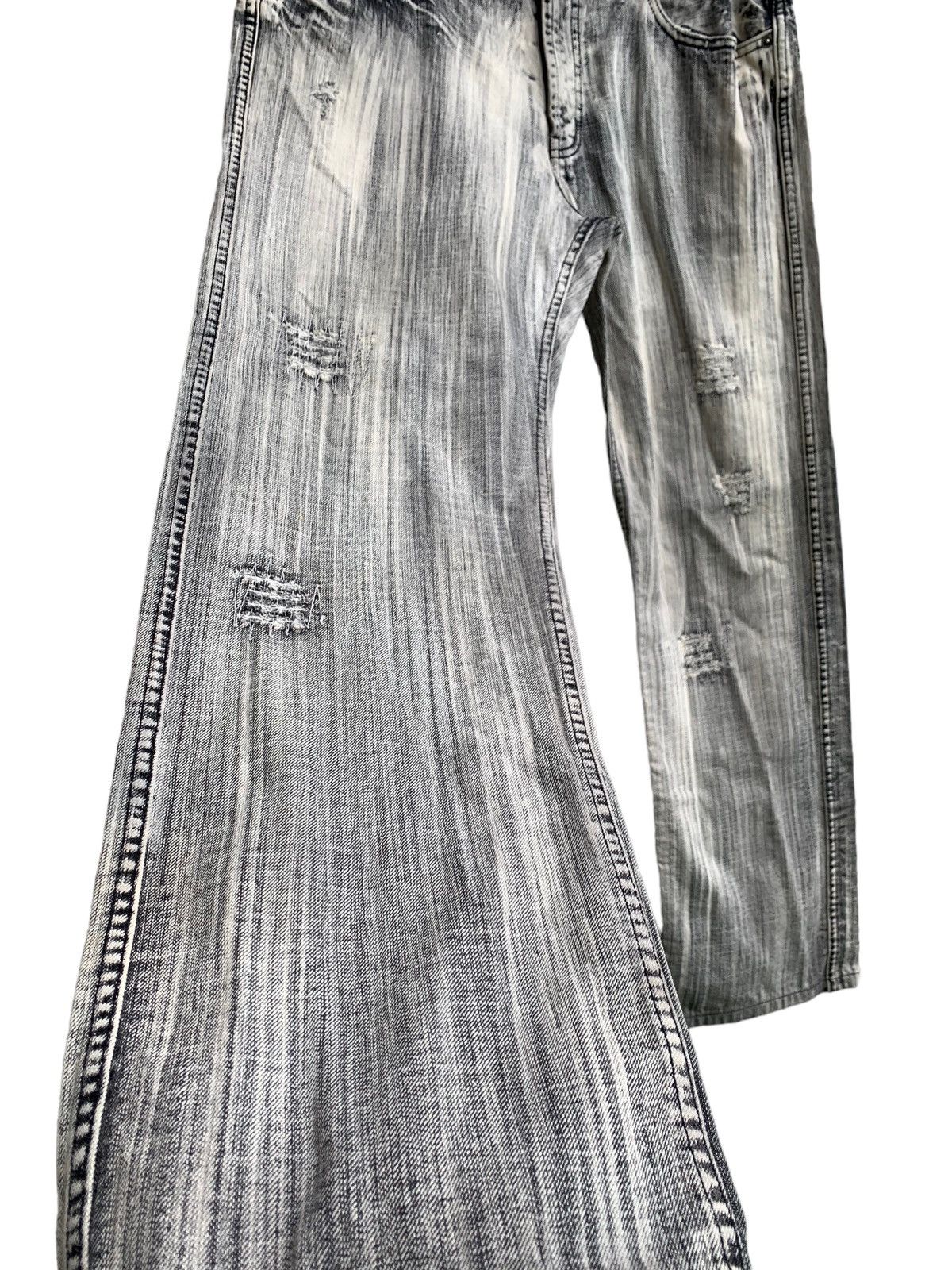 Japanese Brand Japanese Brand Distressed Awesome Design Faded Denim Size US 34 / EU 50 - 5 Thumbnail