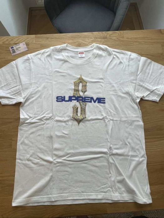 Supreme Supeme Diamond Tee white XL T-Shirt | Grailed