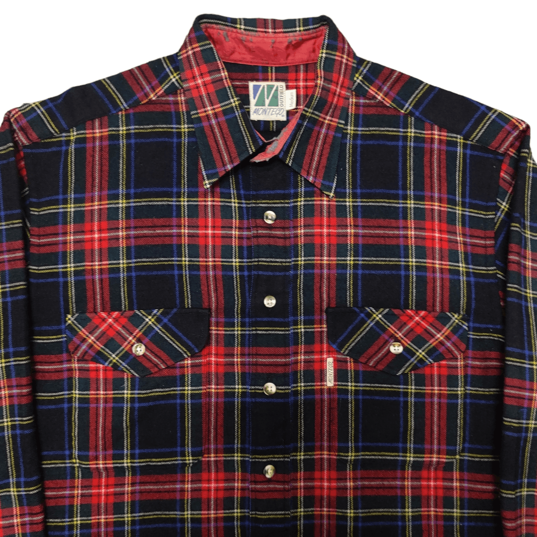 Flannel Vintage Montego Outfield Flannel Button up Shirts Size US M / EU 48-50 / 2 - 2 Thumbnail