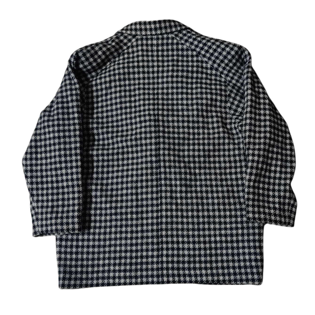 Japanese Brand Vintage Elle Paris Checkered Wool Coat Size US L / EU 52-54 / 3 - 10 Thumbnail
