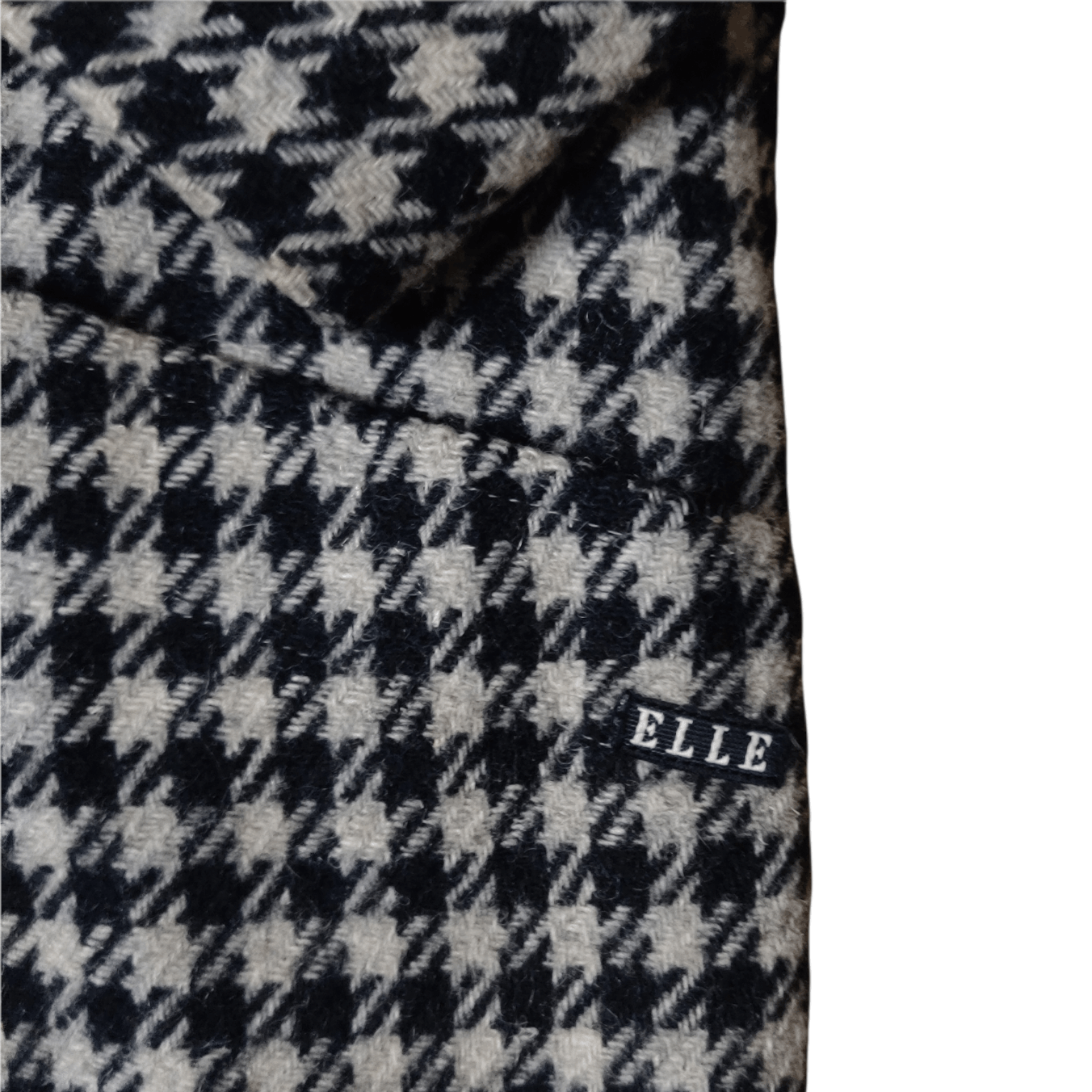 Japanese Brand Vintage Elle Paris Checkered Wool Coat Size US L / EU 52-54 / 3 - 5 Thumbnail