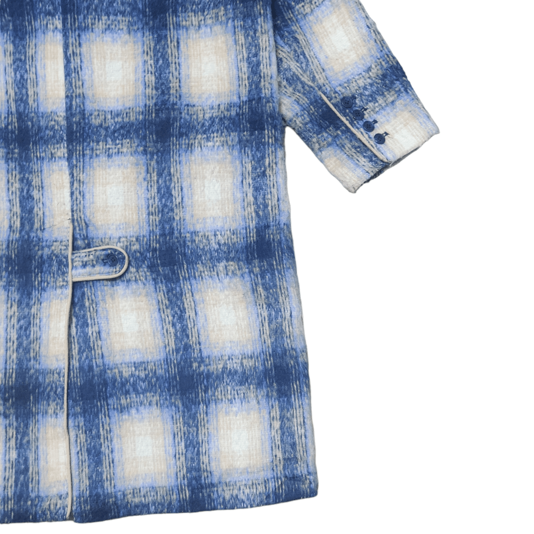 Beautiful Ful Japanese Brand Flower Shadow Plaid Long Coat Size M / US 6-8 / IT 42-44 - 12 Thumbnail