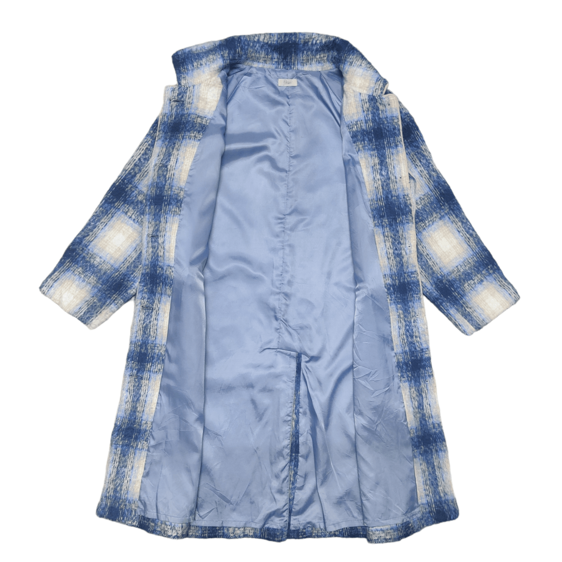 Beautiful Ful Japanese Brand Flower Shadow Plaid Long Coat Size M / US 6-8 / IT 42-44 - 7 Thumbnail