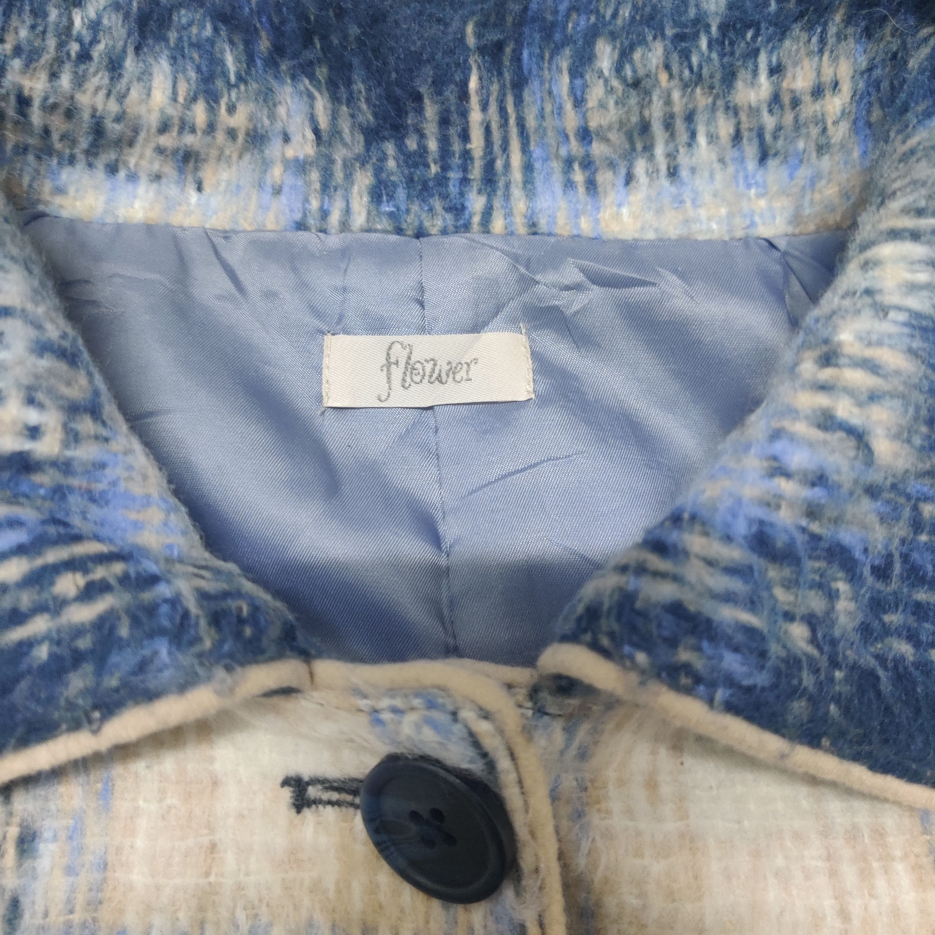 Beautiful Ful Japanese Brand Flower Shadow Plaid Long Coat Size M / US 6-8 / IT 42-44 - 6 Thumbnail