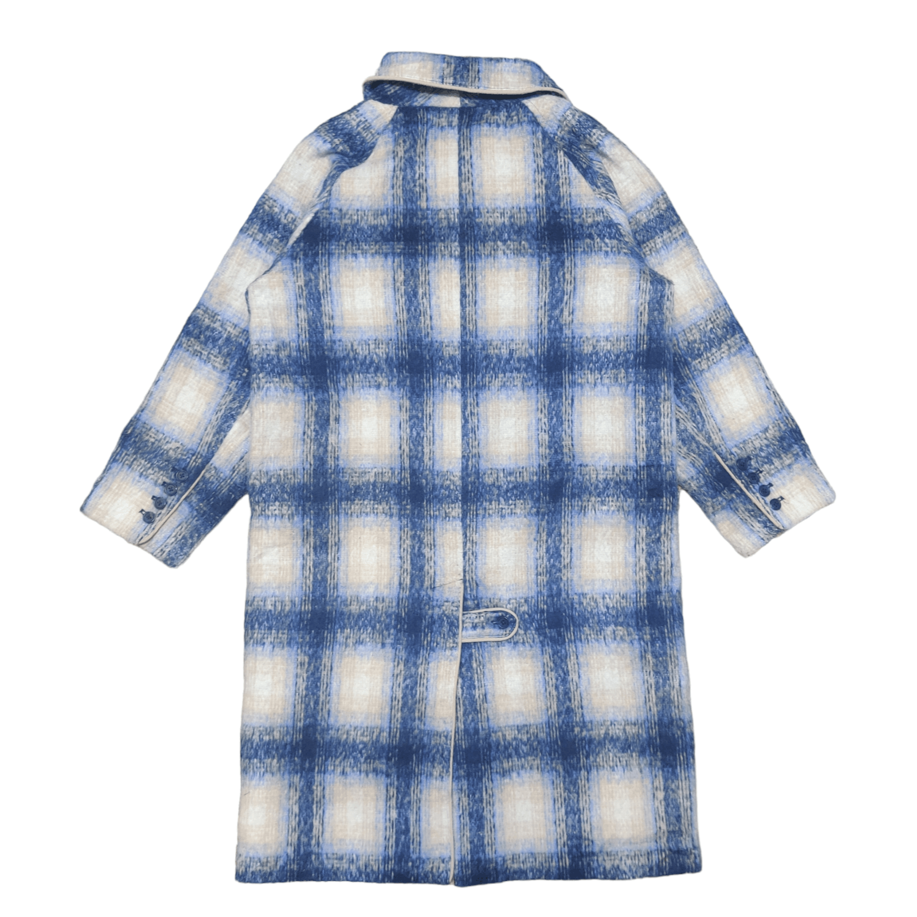 Beautiful Ful Japanese Brand Flower Shadow Plaid Long Coat Size M / US 6-8 / IT 42-44 - 10 Thumbnail