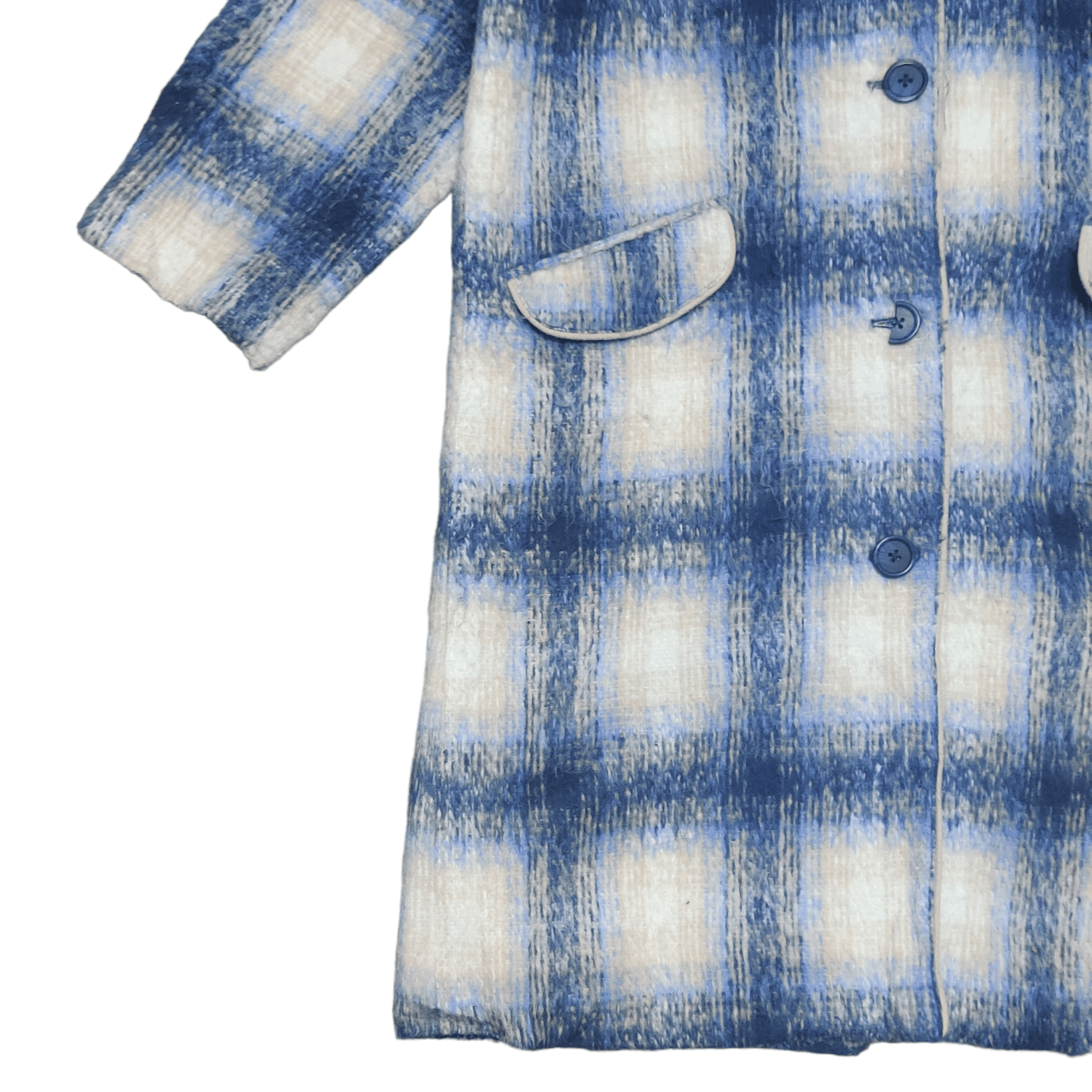 Beautiful Ful Japanese Brand Flower Shadow Plaid Long Coat Size M / US 6-8 / IT 42-44 - 3 Thumbnail