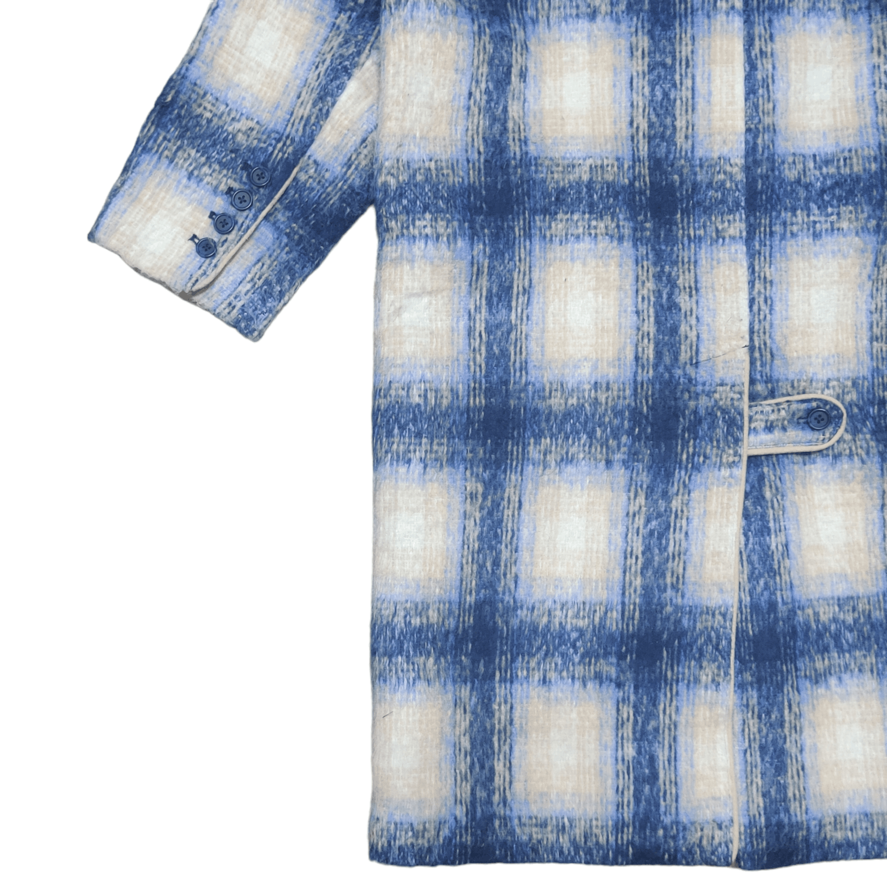 Beautiful Ful Japanese Brand Flower Shadow Plaid Long Coat Size M / US 6-8 / IT 42-44 - 11 Thumbnail