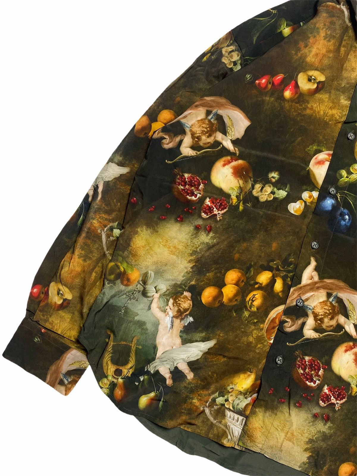 20471120 1990s Milkboy - Printed Oil Painted Cupid & Fruits Size US L / EU 52-54 / 3 - 4 Thumbnail
