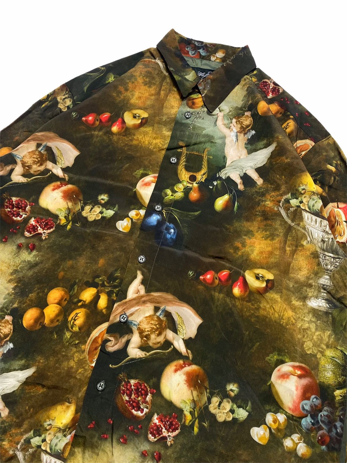 20471120 1990s Milkboy - Printed Oil Painted Cupid & Fruits Size US L / EU 52-54 / 3 - 7 Thumbnail