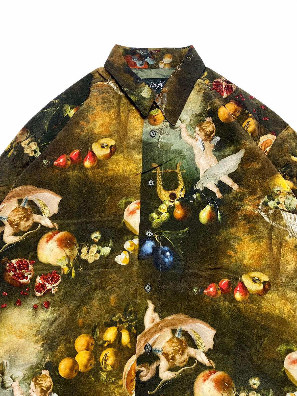 20471120 1990s Milkboy - Printed Oil Painted Cupid & Fruits Size US L / EU 52-54 / 3 - 5 Thumbnail