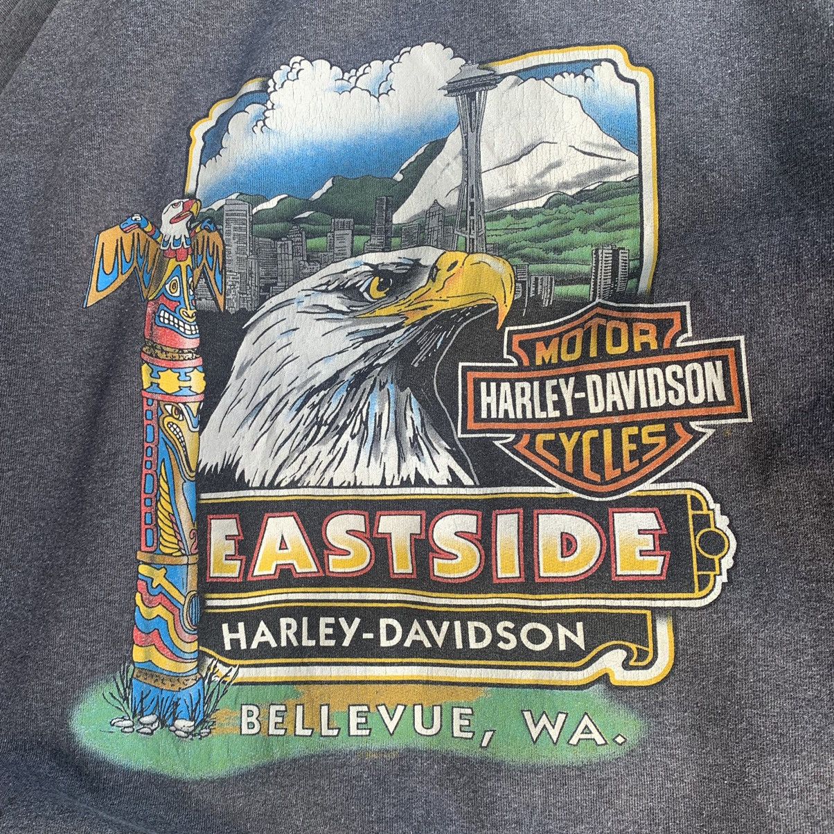 Harley Davidson Harley Davidson vintage sweater hoodie zipper Size US XL / EU 56 / 4 - 3 Thumbnail