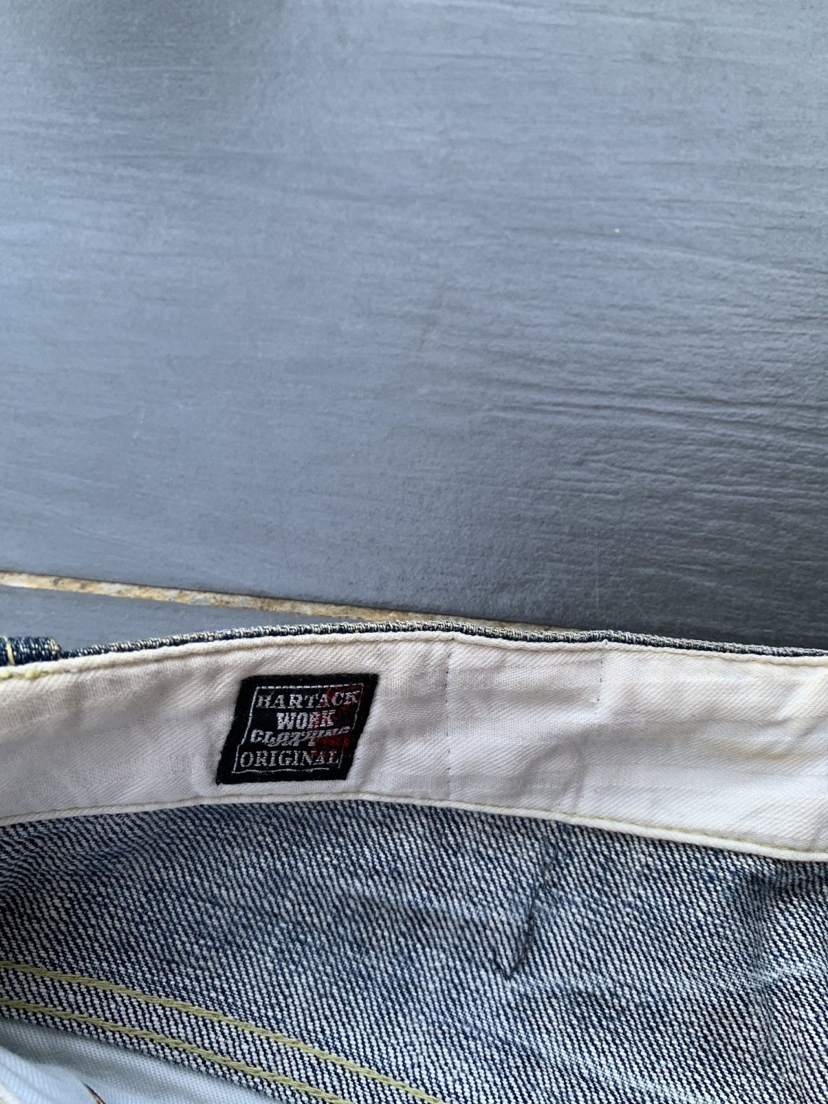 Japanese Brand Bartack Faded Wash Denim Size US 32 / EU 48 - 4 Thumbnail
