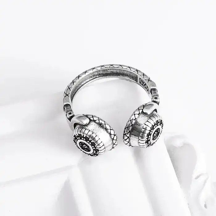 Jewelry Creative Headphones Ring Size ONE SIZE - 2 Thumbnail