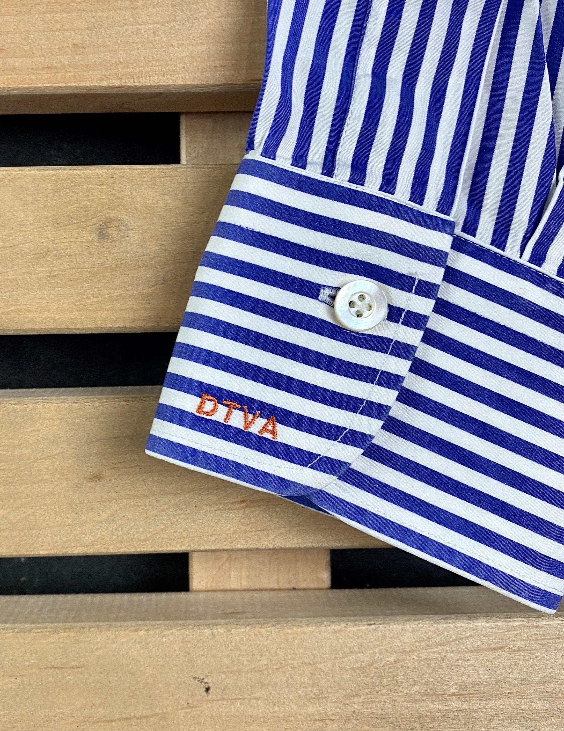 Suitsupply Mens Shirt Long Sleeve Suitsupply Button Striped Size L Blue Size US L / EU 52-54 / 3 - 4 Thumbnail