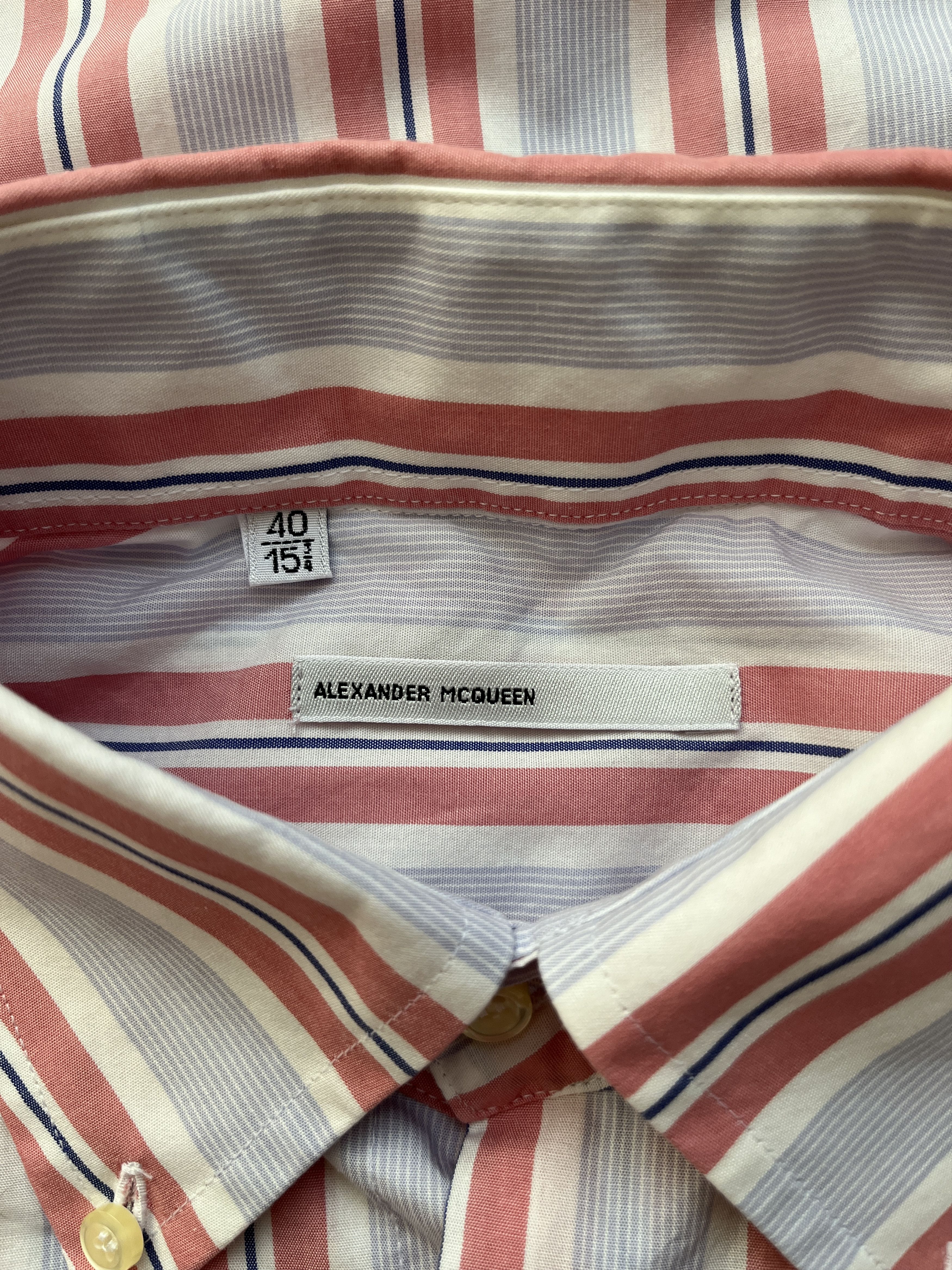 Alexander McQueen ⚡️QUICK SALE⚡️1995-96 McQueen Striped Button-up Shirt Size US M / EU 48-50 / 2 - 3 Thumbnail