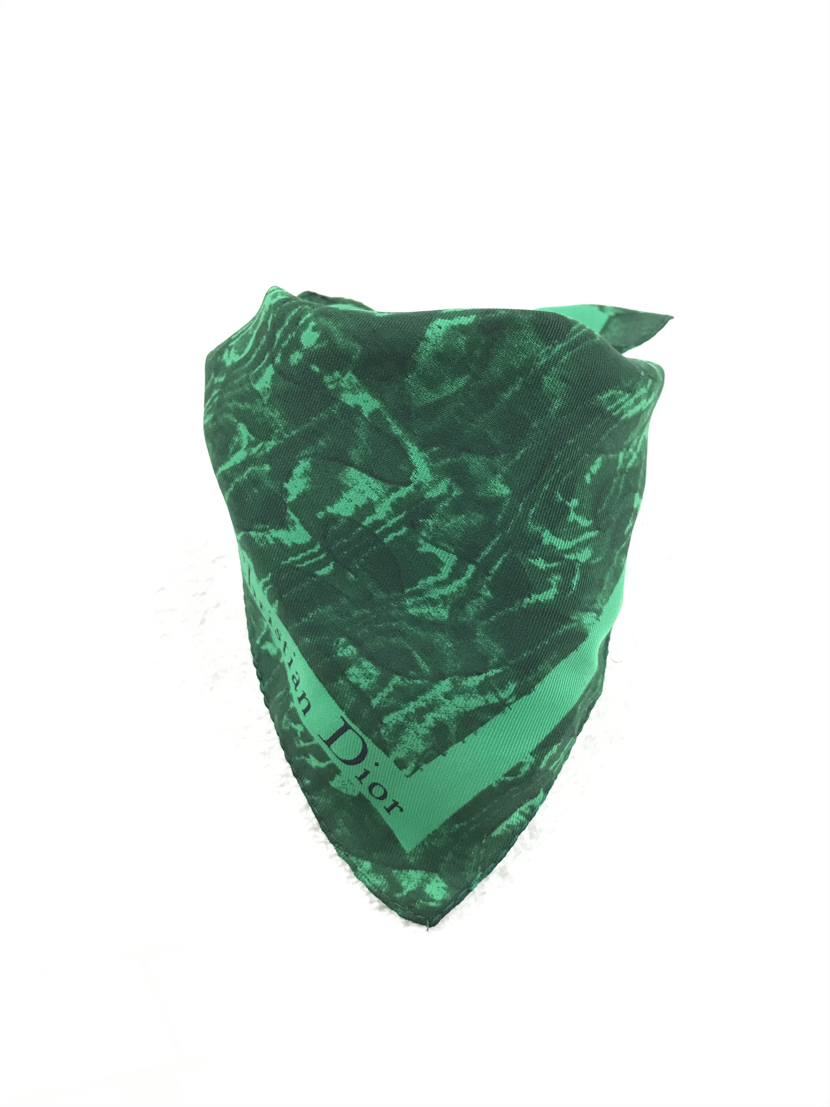 Christian Dior Monsieur × Designer × Vintage Christian Dior Poison Bandana Neckerchief Handkerchief Size ONE SIZE - 3 Thumbnail
