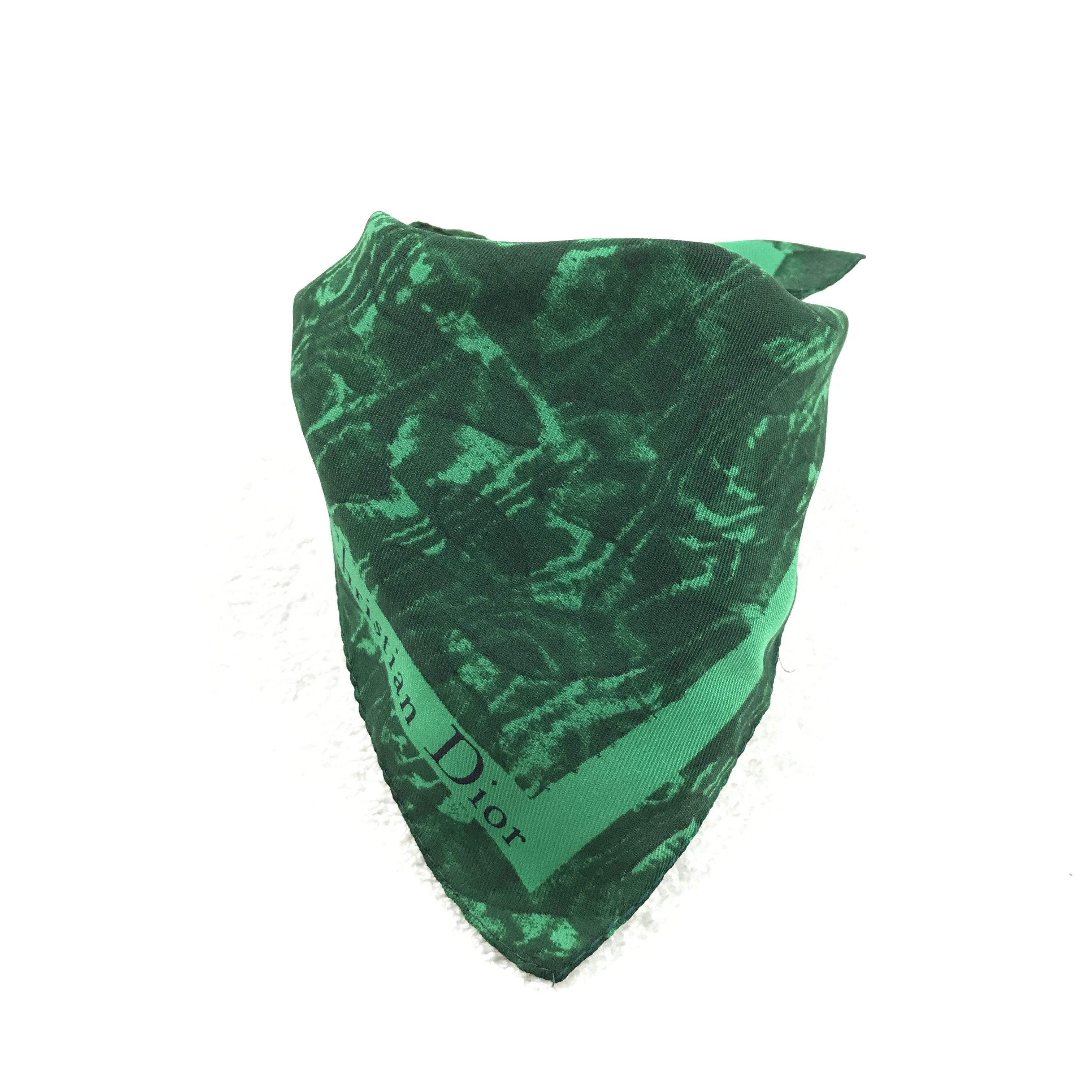 Christian Dior Monsieur × Designer × Vintage Christian Dior Poison Bandana Neckerchief Handkerchief Size ONE SIZE - 4 Thumbnail