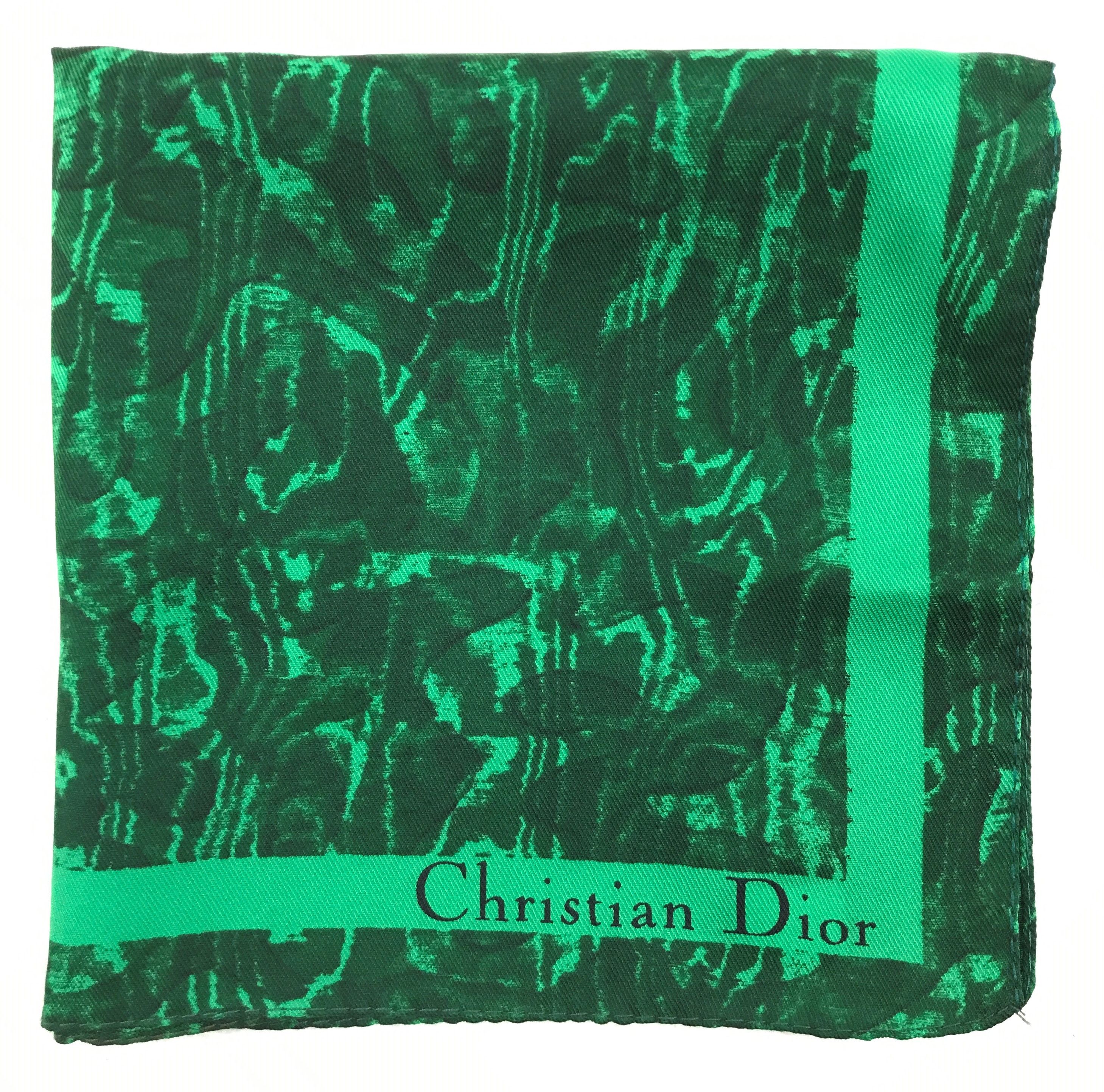Christian Dior Monsieur × Designer × Vintage Christian Dior Poison Bandana Neckerchief Handkerchief Size ONE SIZE - 2 Thumbnail