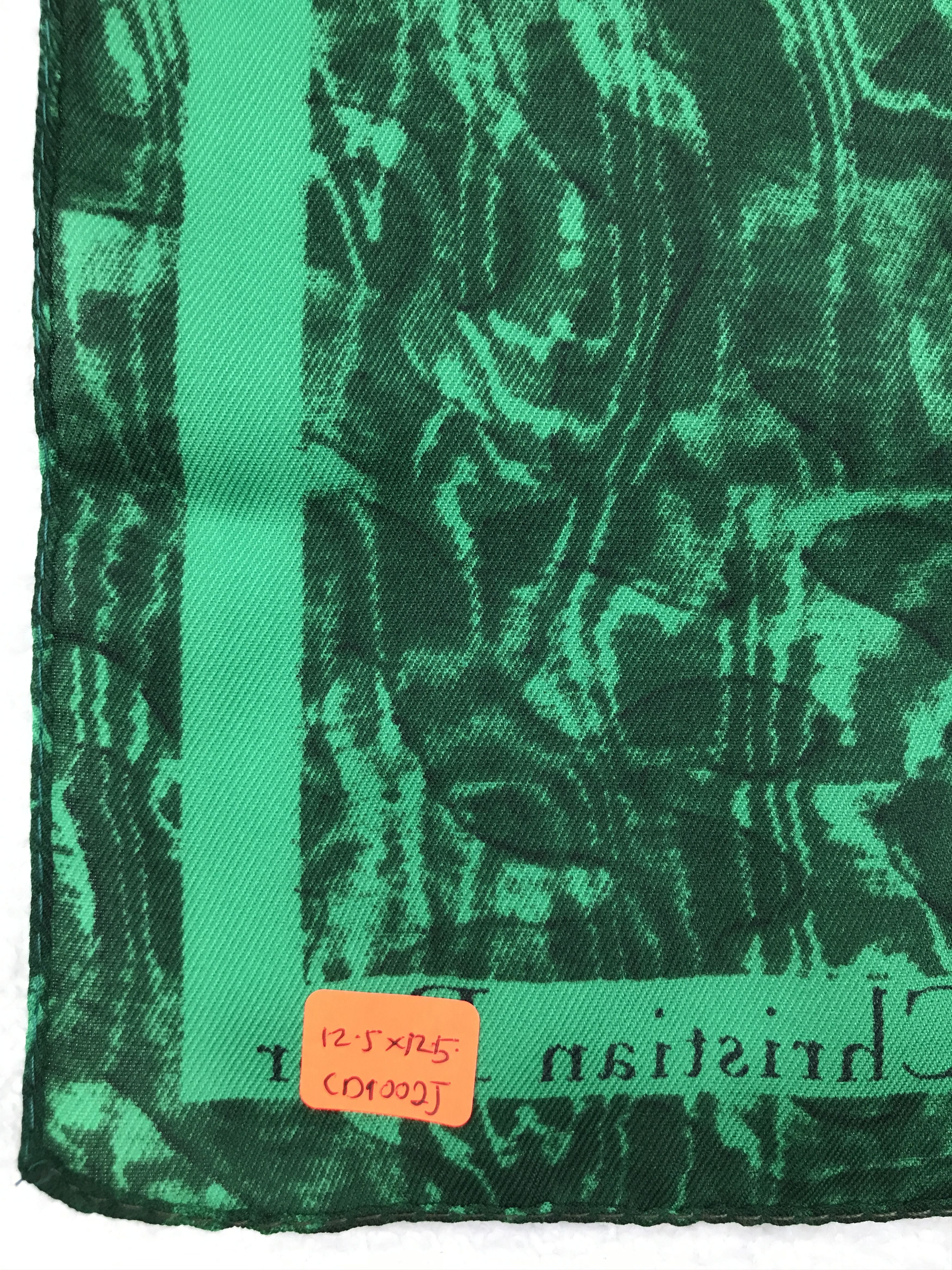 Christian Dior Monsieur × Designer × Vintage Christian Dior Poison Bandana Neckerchief Handkerchief Size ONE SIZE - 5 Thumbnail